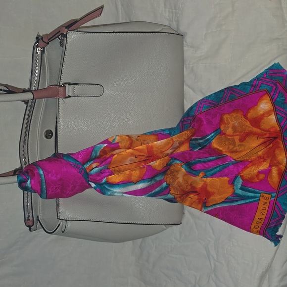 Flora Kung Vibrant Floral Scarf - Picture 10 of 10